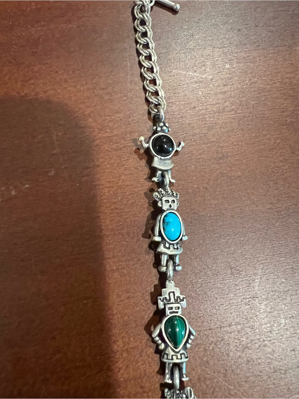 TAWA Sterling Silver Southwestern Design Bracelet, Spare Charms, and bonus ring - Picture 3 of 8